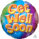 Get Well Soon Ombre Foil Balloon