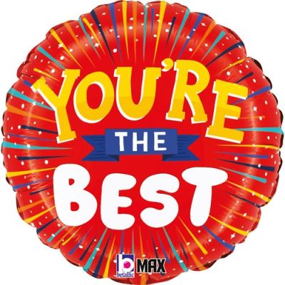You're the Best Red Foil Balloon