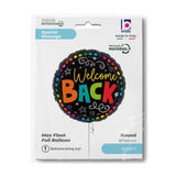 Welcome Back Colourful Foil Balloon