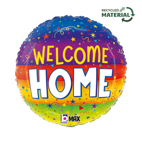 Welcome Home Stars and Streamers Foil Balloon
