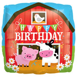 Barnyard Birthday Balloon 45cm