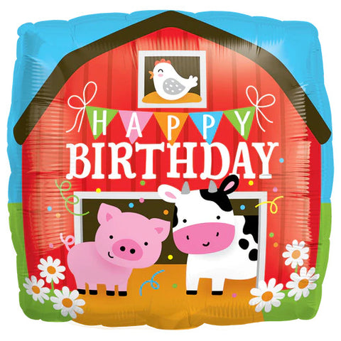 Barnyard Birthday Balloon 45cm