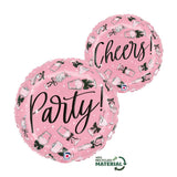 Party! Cheers! Bows 46cm Foil Balloon - Brisbane Balloons