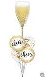 Cheers Golds Balloon Bouquet