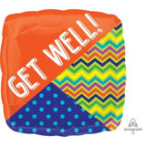 Get Well Square Foil Balloon