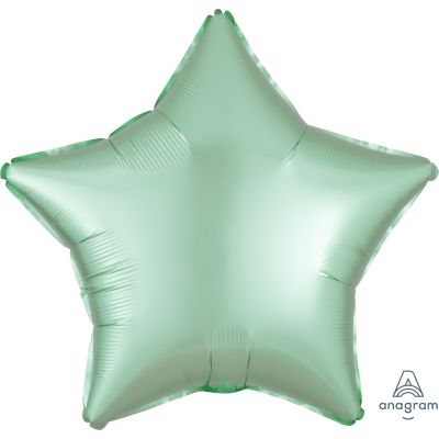 Satin Luxe Mint Green Star Foil Balloon