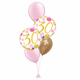 Pretty in Pink Age Balloon Bouquet (Age 16 - 70 Available)