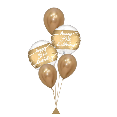 Age Golden Years Balloon Bouquet (Ages available 30, 40, 50, 60)