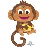 Happy Monkey  - Helium Inflated Foil Balloon Shape