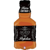 Aged to Perfection Whiskey Bottle Shape Foil Balloon