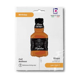 Aged to Perfection Whiskey Bottle Shape Foil Balloon