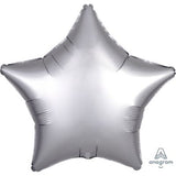 Satin Luxe Platinum Star Foil Balloon
