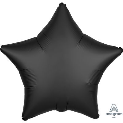 Satin Luxe Onyx  Star Foil Balloon