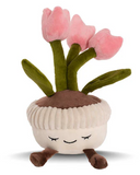 Plush Potted Tulips Soft Toy Soft Pink