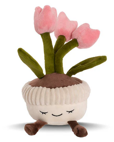 Plush Potted Tulips Soft Toy Soft Pink