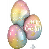 Happy Easter Eggs Foil Balloon Shape