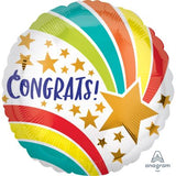 Congrats Star 46cm Foil Balloon