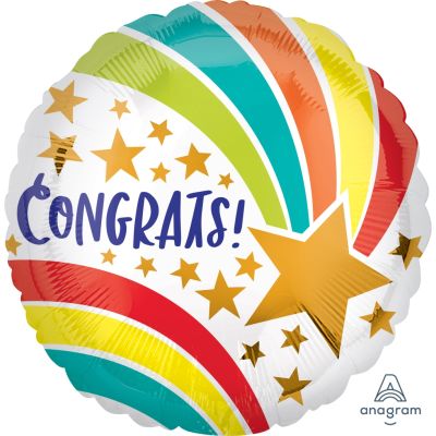 Congrats Star 46cm Foil Balloon