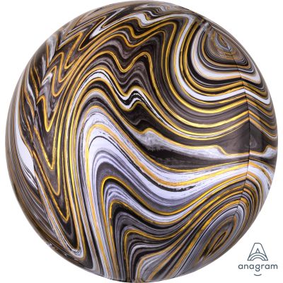 Black & Gold Orbz Balloon