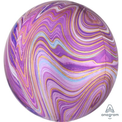 Purple & Gold Orbz Balloon