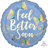 Feel Better Soon Foil Butterfly Balloon (45cm)