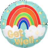 Get Well Golden Rainbow 45cm Foil Balloon