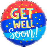 Get Well Soon Bouncy Type Foil Balloon (45cm)