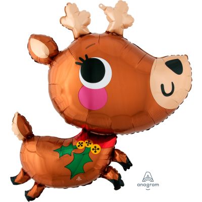 Baby Rudolf the Reindeer Foil Shape Balloon
