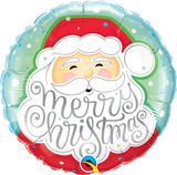 Merry Christmas Jolly Santa Foil Balloon