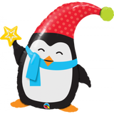 Christmas Penguin Foil Balloon Shape
