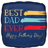 Best Dad Ever Happy Father's Day Foil Balloon 45cm