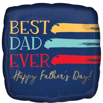 Best Dad Ever Happy Father's Day Foil Balloon 45cm