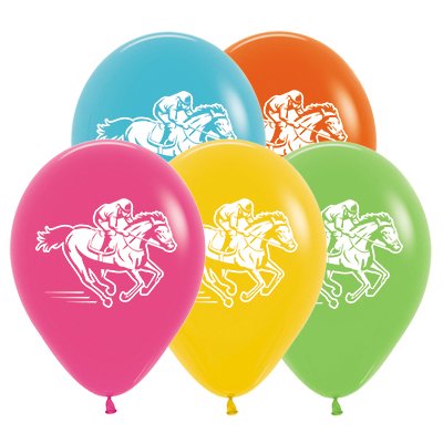 3 x Melbourne Cup Carnival Cup Themed Latex Balloons