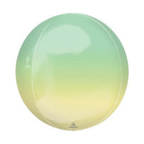 Lime & Yellow Ombre Round Orbz Balloon