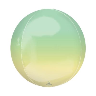 Lime & Yellow Ombre Round Orbz Balloon