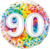 Age Birthday Confetti Balloon Gift ( Age 18, 30, 50, 60, 70, 80, 100 Available)