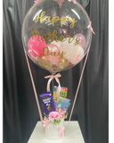 Pastel Pink & Gold Mothers Day Box Balloon Gift