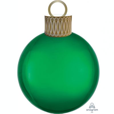 Green Christmas Orbz Ornament Foil Balloon