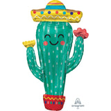 Sombrero Cactus Shape Foil Balloon