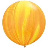 Orange & Yellow Agate (75cm) Latex Balloon