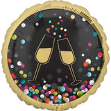Cheers, Champagne Glasses Foil Balloon
