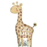 Hello Baby Soft Jungle Baby Giraffe Foil Balloon