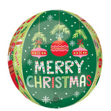 Merry Christmas Decorations Orbz Foil Balloon