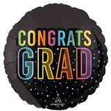 CONGRATS GRAD Satin Cosmic Future Grad 46cm Foil Balloon