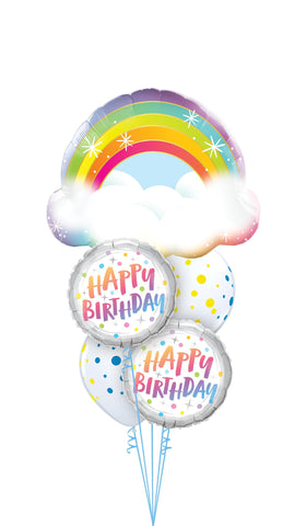 Rainbow Clouds Balloon Bouquet