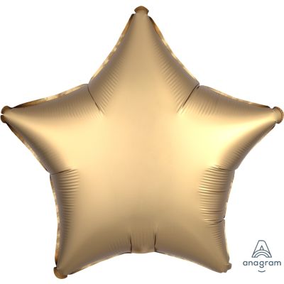 Satin Luxe Gold Star Foil Balloon