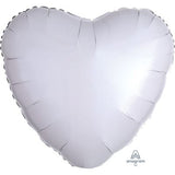 White Heart Foil Balloon