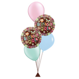 Birthday Girl Owl Balloon Bouquet