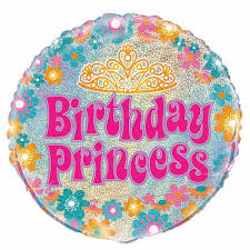 Birthday Princess Crown Foil Balloon