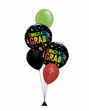 Colourful Congrats GRAD! Balloon Bouquet